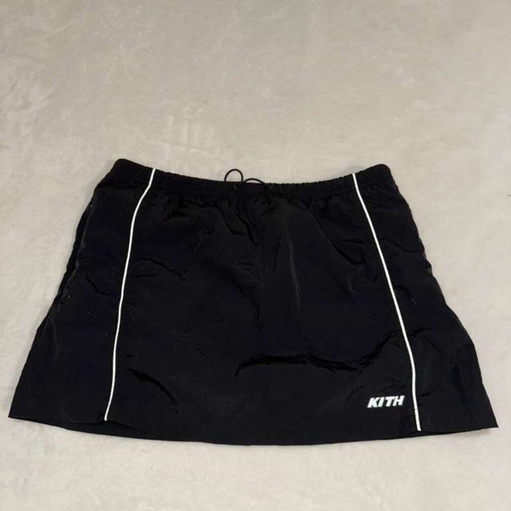 Kith Black Skirt with White Piping
